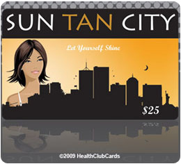 Sun Tan City membership card