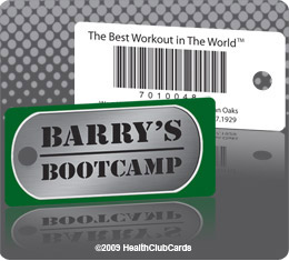 Barrys boot camp fitnes memberhsip key tag